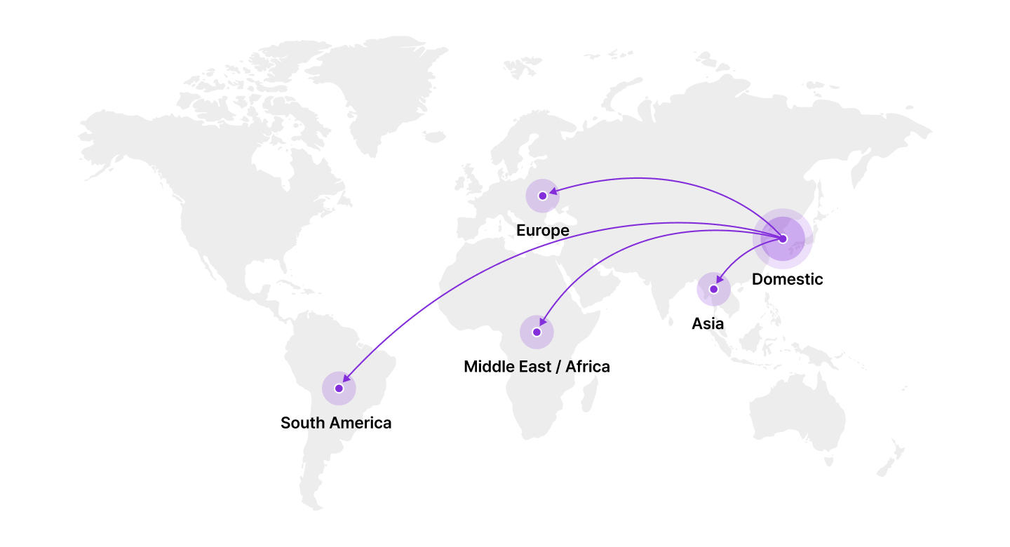 Global Expansion Map